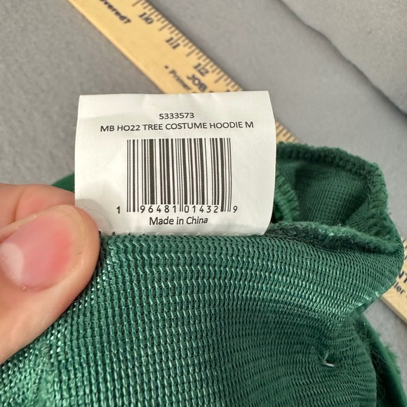 Merry & Bright Christmas Tree Costume Hoodie Dog Apparel Pet Holiday Outfit M - Picture 7 of 7